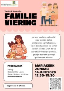 Familieviering op 14 juni in Mariakerk